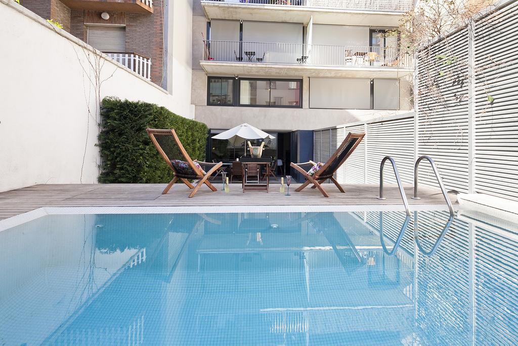 Apartment Barcelona Rentals - Private Pool And Garden Center 외부 사진